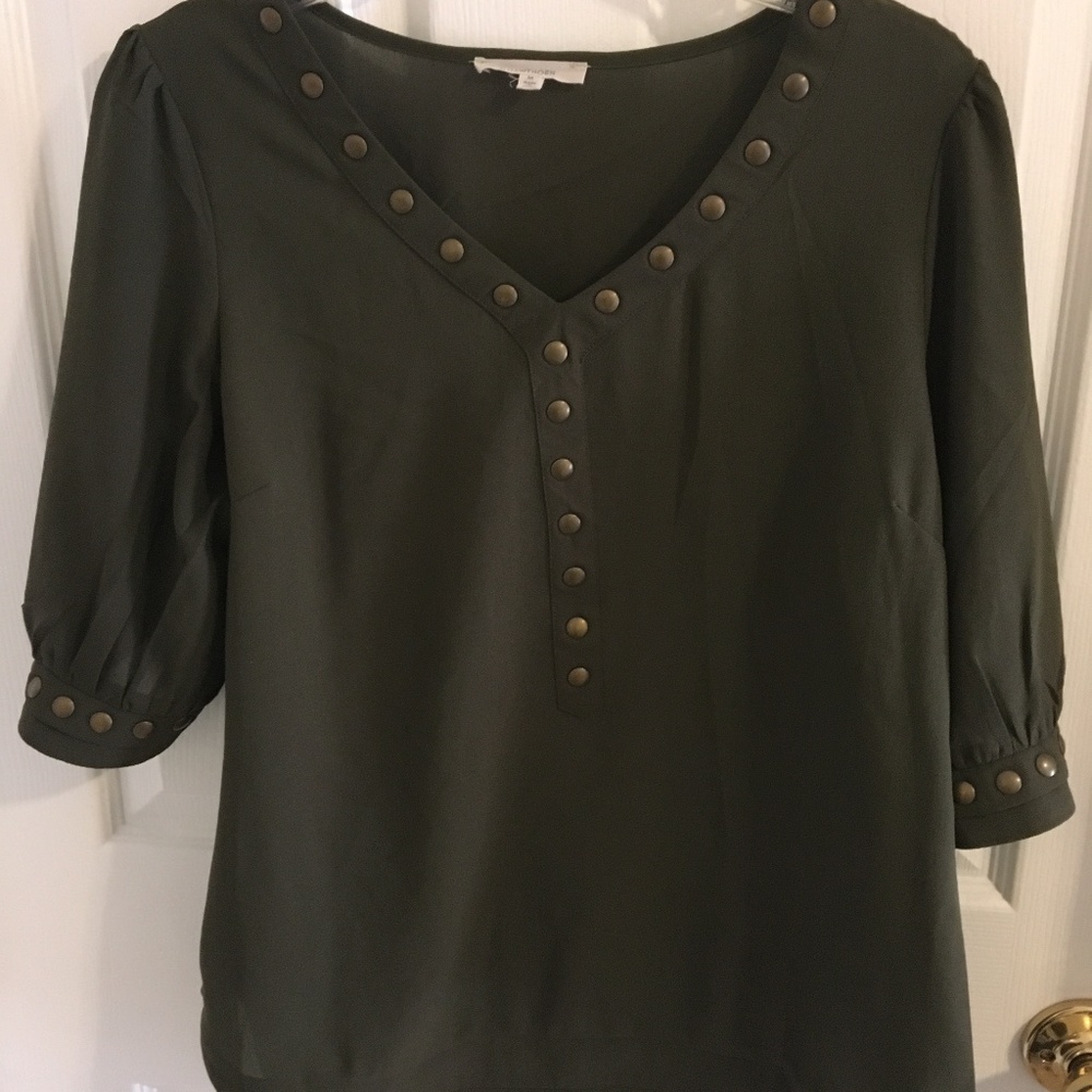 41Hawthorn Lisbon Stud Detail Blouse - Medium